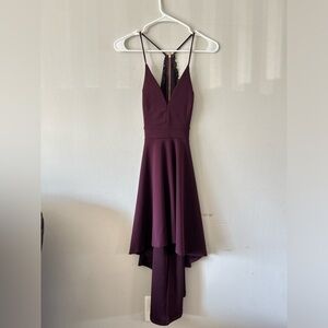 Windsor Burgundy High-Low dress